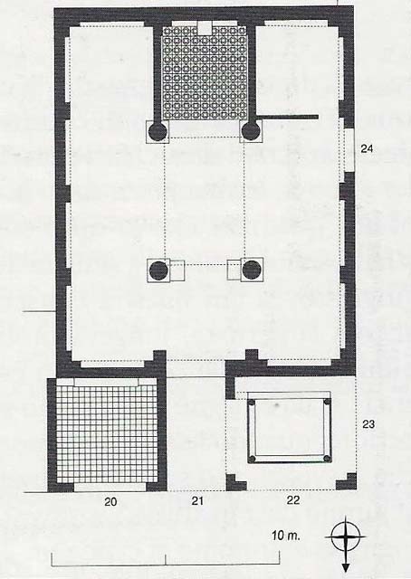 Herculaneum VI.21. Sede degli Augustali or Hall of the Augustales
Plan